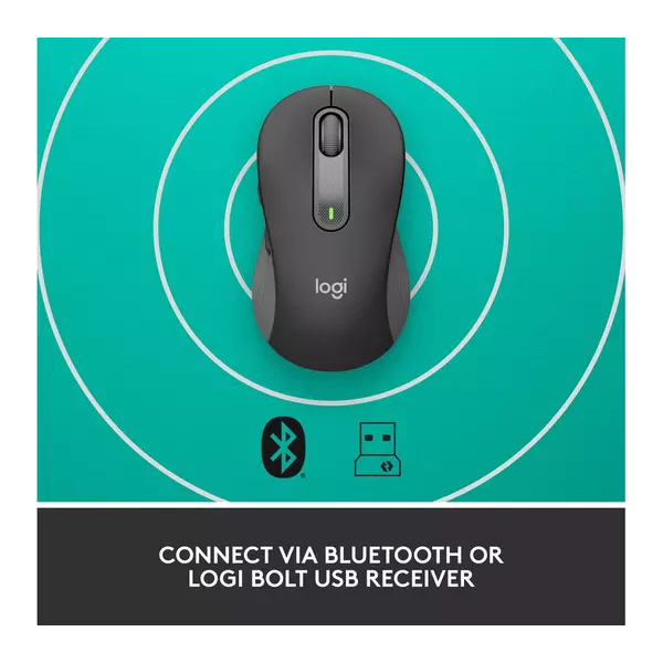 LOGITECH Signature M650 Wireless Optical Mouse - Graphite - 4
